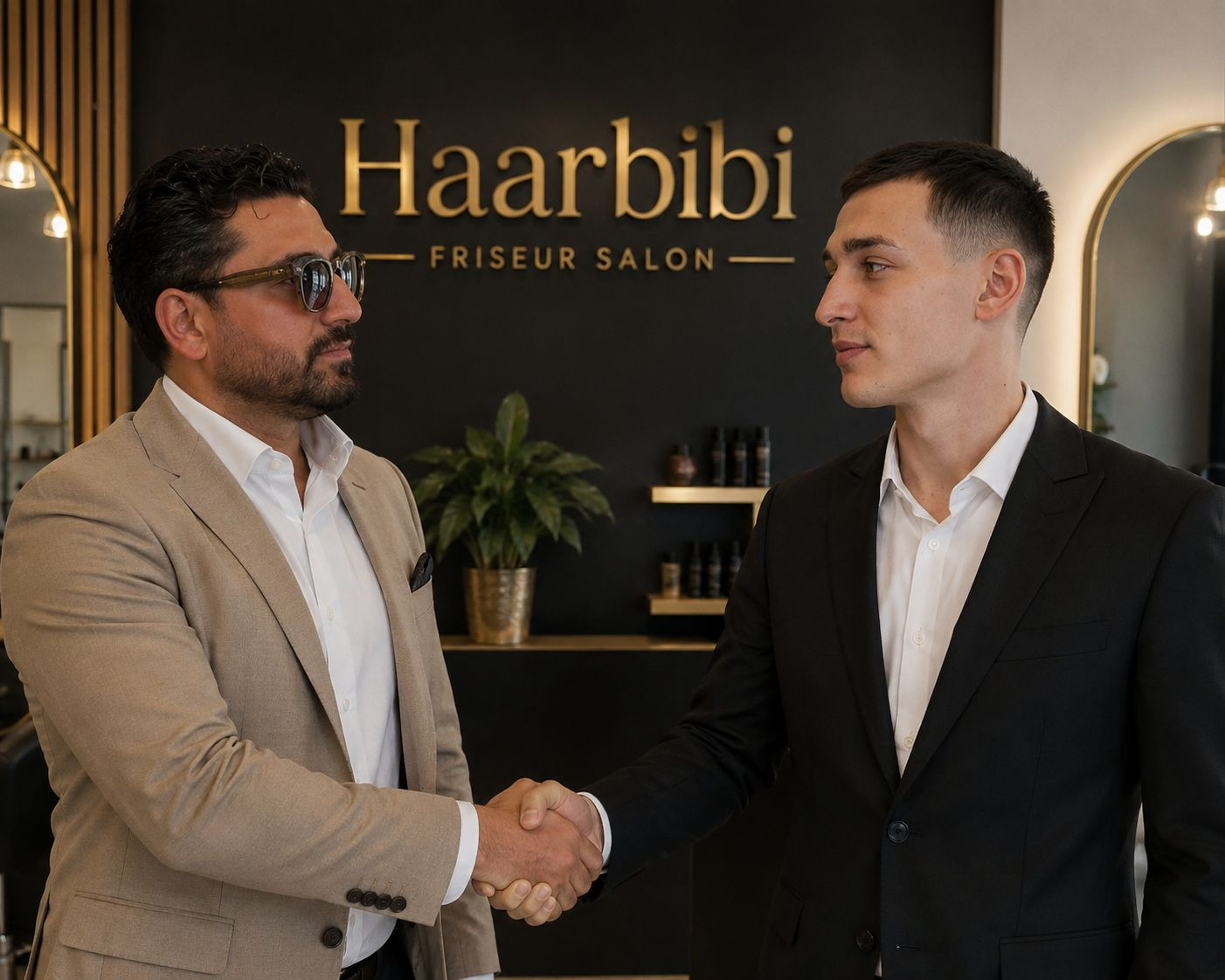 Haarbibi Kunde Handschlag